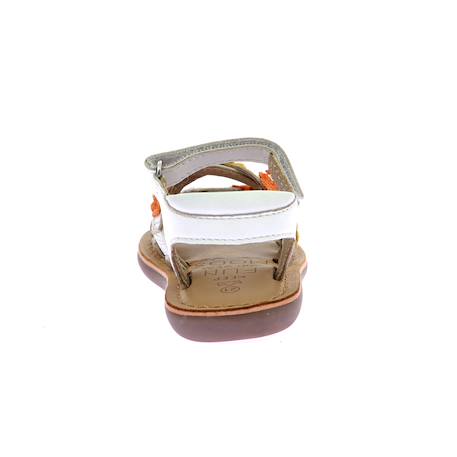 Sandales bébé mo cloflore Blanc+Or clair 3 - vertbaudet enfant 