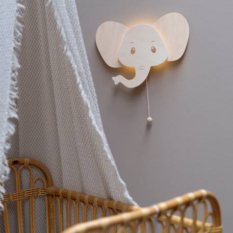 Applique murale en bois wonder eléphant Marron 2 - vertbaudet enfant 