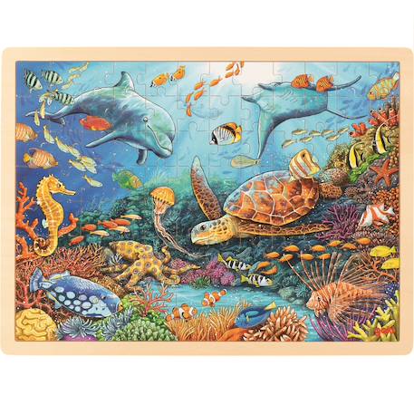 Puzzle grande barrière de corail Bleu 1 - vertbaudet enfant 