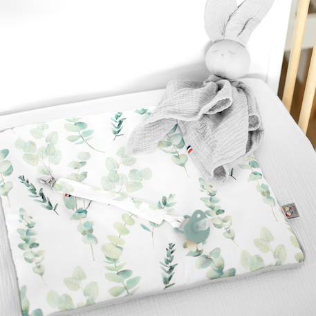 Attache tétine  en coton eucalyptus Eucalyptus, vert, gris 2 - vertbaudet enfant 