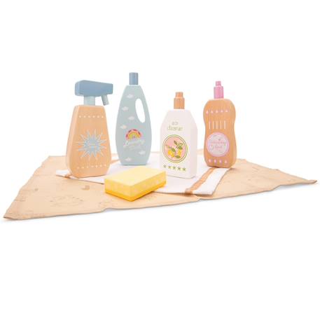 Set de produits ménagers en bois Beige 4 - vertbaudet enfant 