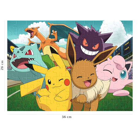 Puzzle pikachu et les pokémon 100 pcs Blanc 3 - vertbaudet enfant 