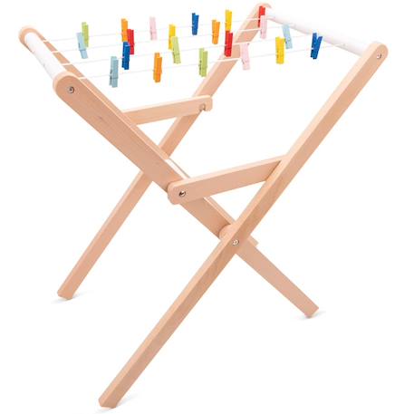 Étendoir à linge en bois Beige 1 - vertbaudet enfant 