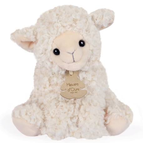 Peluche agneau beige 20 cm Beige 1 - vertbaudet enfant 