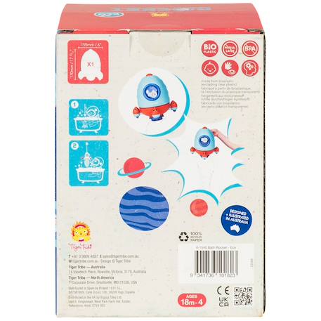 Fusée de bain Bleu, rouge 4 - vertbaudet enfant 