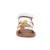 Sandales bébé mo cloflore Blanc+Or clair 5 - vertbaudet enfant 
