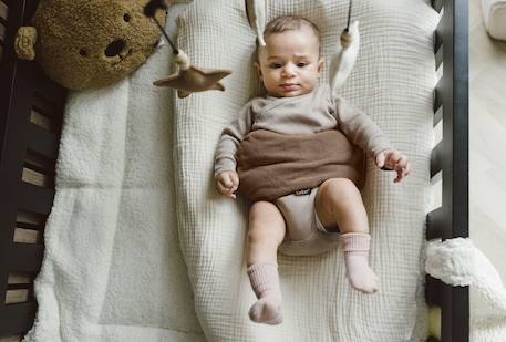 Bouillotte sèche déhoussable aux graines de lin - coffee Marron 4 - vertbaudet enfant 