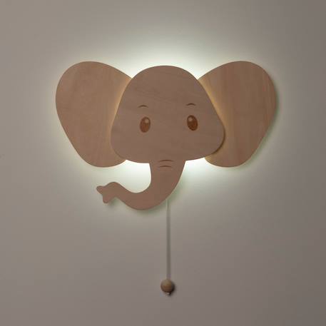 Applique murale en bois wonder eléphant Marron 6 - vertbaudet enfant 