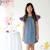 Robe  été   ample  butterfly Bleu marine+Jaune bleu+Rose bleu pastel+Violette bleu 6 - vertbaudet enfant 
