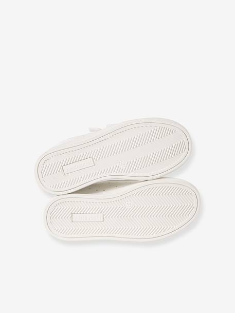 Baskets enfant fille synthétique à scratchs blanc imprimé 5 - vertbaudet enfant 