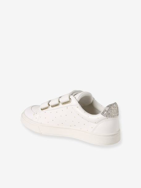 Baskets enfant fille synthétique à scratchs blanc imprimé 3 - vertbaudet enfant 