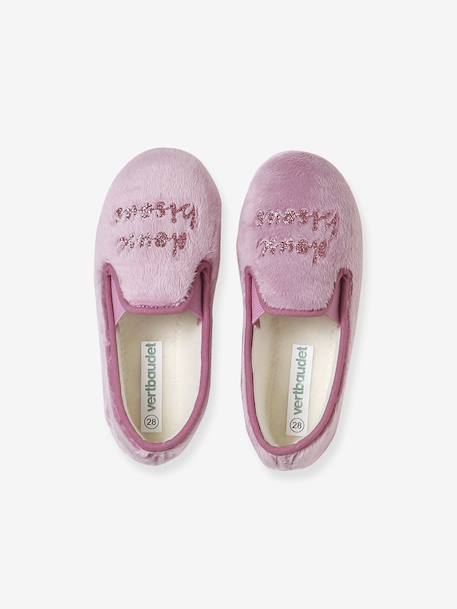 Chaussons élastiqués enfant fabriqués en France rose imprimé 3 - vertbaudet enfant 