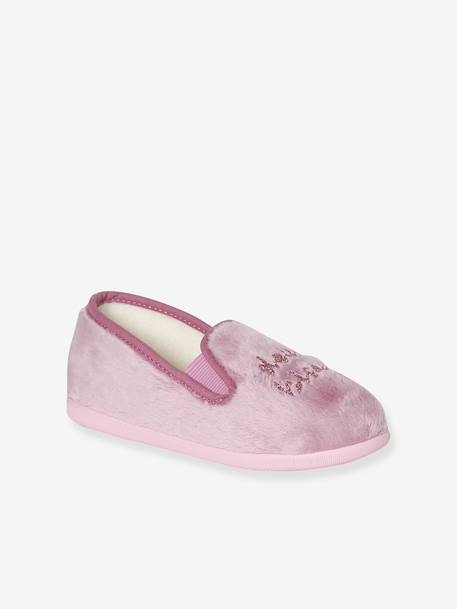 Chaussons élastiqués enfant fabriqués en France rose imprimé 2 - vertbaudet enfant 