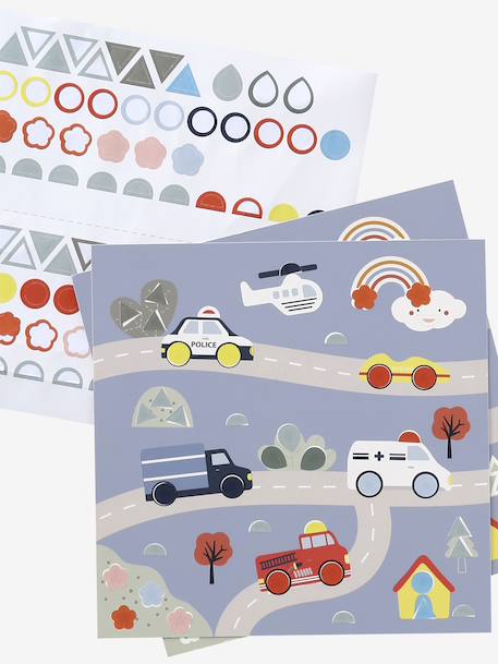 Coffret de gommettes géométriques multicolore 4 - vertbaudet enfant 