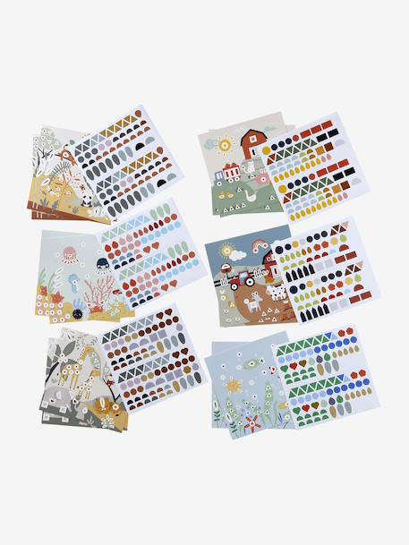 Coffret de gommettes géométriques multicolore 3 - vertbaudet enfant 