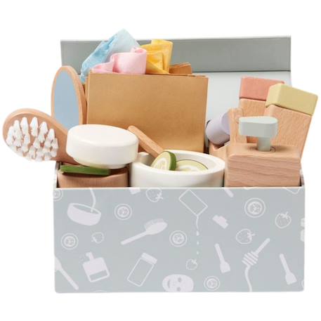 Kit spa en bois kid's hub Gris-bleu, beige, vert 1 - vertbaudet enfant 