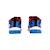Baskets basses  à scratch Mario Navy royal+Noir orange 4 - vertbaudet enfant 