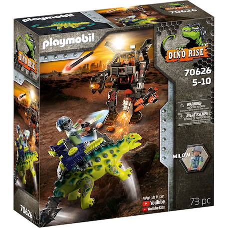 Dino rise saichania et robot soldat 70626 Multicolore 1 - vertbaudet enfant 