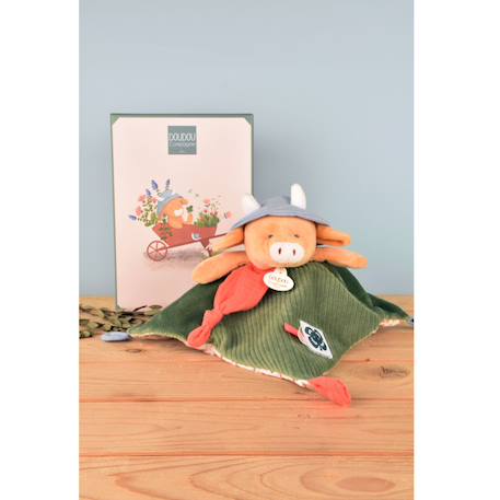 Doudou plat aneth la vache 27 cm Vert 4 - vertbaudet enfant 