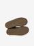 Boots fille cuir zippées et élastiquées beige+camel+marine 16 - vertbaudet enfant 