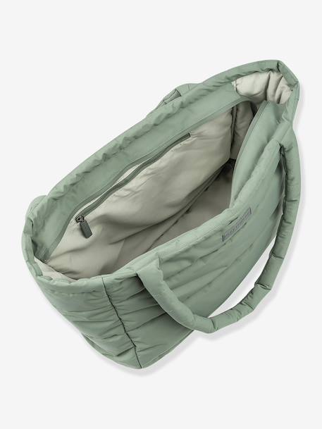 Sac à langer fourre-tout matelassé sable+vert 10 - vertbaudet enfant 