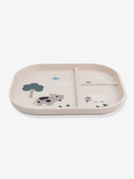 Assiette 3 compartiments sable 4 - vertbaudet enfant 