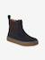 Boots fille cuir zippées et élastiquées beige+camel+marine 12 - vertbaudet enfant 