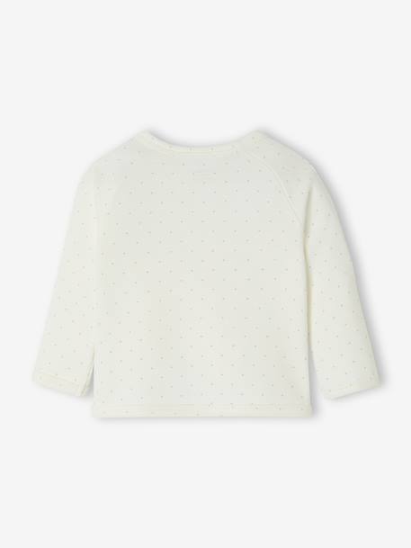 Brassière naissance imprimée ouverture devant écru+vert d'eau 6 - vertbaudet enfant 