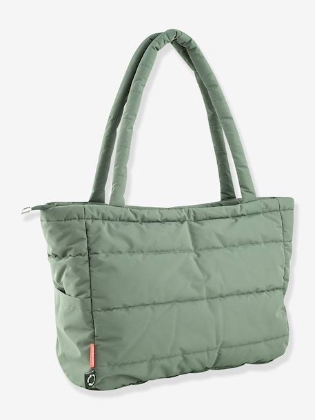 Sac à langer fourre-tout matelassé sable+vert 9 - vertbaudet enfant 
