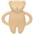 Ourson de dentition en caoutchouc naturel blanc polaire Sable 1 - vertbaudet enfant 