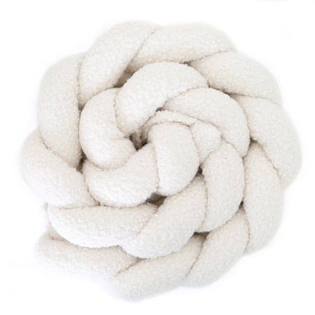 Nouby tresse de lit 3 brins bouclette Creme+Stone+Toffee 1 - vertbaudet enfant 