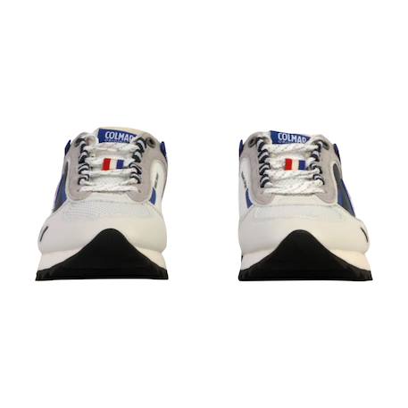 Baskets basses  à lacets Navy blanc rouge 5 - vertbaudet enfant 