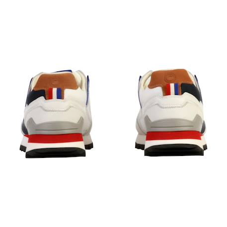 Baskets basses  à lacets Navy blanc rouge 4 - vertbaudet enfant 