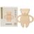 Ourson de dentition en caoutchouc naturel blanc polaire Sable 2 - vertbaudet enfant 