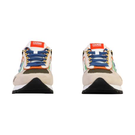 Baskets basses  à lacets Blanc multicolor 5 - vertbaudet enfant 