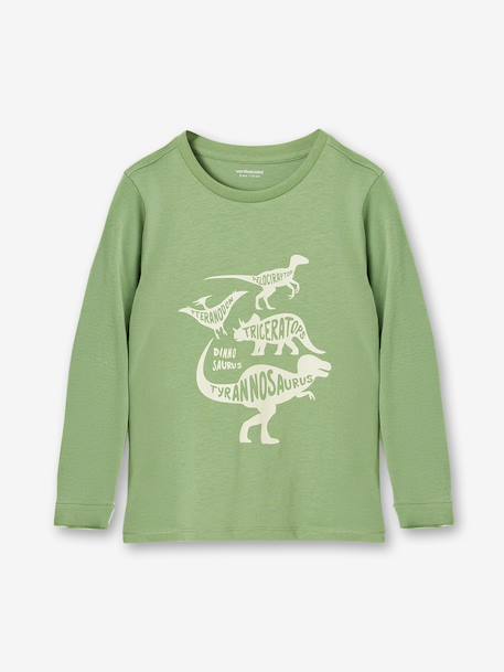 Lot pyjama + pyjashort garçon dinosaure vert 4 - vertbaudet enfant 