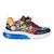 Baskets basses à scratch Bleu c0200+Noir royal 7 - vertbaudet enfant 