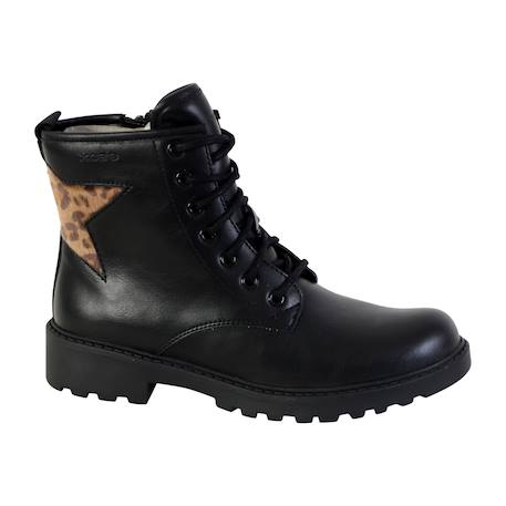 Bottes à lacets Noir 1 - vertbaudet enfant 