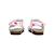 Sandales en cuir  à scratch Blanc   noir+Blanc fushia 10 - vertbaudet enfant 