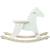 Hudada cheval à bascule blanc crème avec arceau Blanc 3 - vertbaudet enfant 