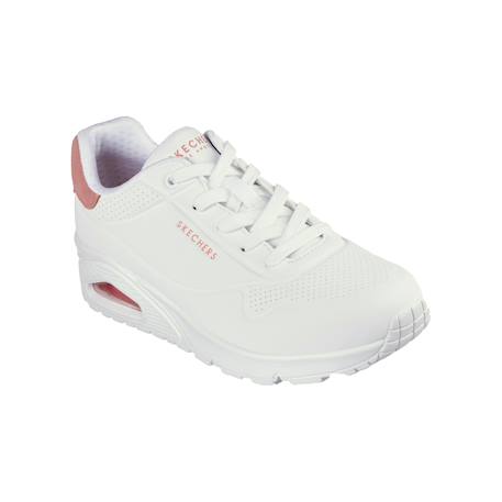 Baskets basses  à lacets Blanc corail+Blanc mint 3 - vertbaudet enfant 