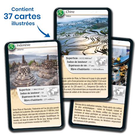 Jeu de cartes défis nature - pays du monde - fabriqué en france MULTICOLORE 4 - vertbaudet enfant 