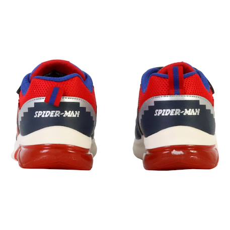Baskets basses à scratch Navy rouge 4 - vertbaudet enfant 