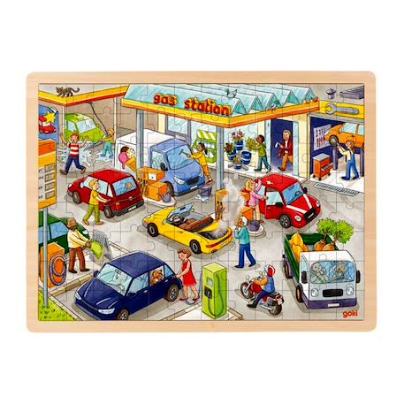 Puzzle station-service Beige 1 - vertbaudet enfant 