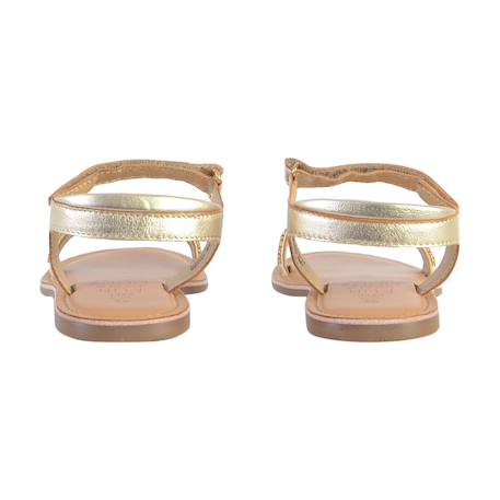 Sandales en cuir  à scratch Or multi 4 - vertbaudet enfant 