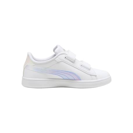 Baskets basses  à scratch Blanc mauve mist 1 - vertbaudet enfant 