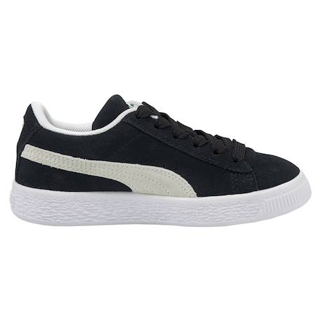 Baskets basses  à lacets  velours Noir blanc 1 - vertbaudet enfant 