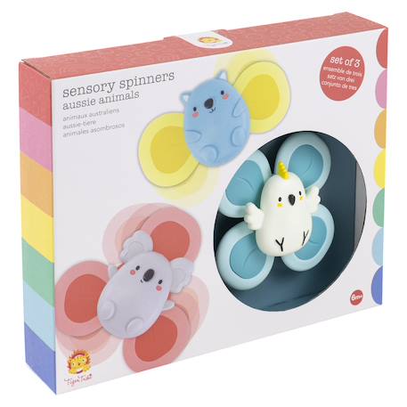 3 spinners sensoriels animaux Blanc 2 - vertbaudet enfant 