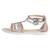 Sandales  vernis  à brides Blanc rose claire+Noir platinium+Rose 14 - vertbaudet enfant 