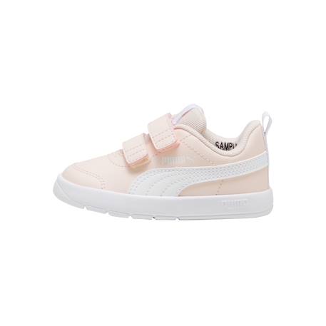 Baskets basses à scratch Rose puma blanc 2 - vertbaudet enfant 